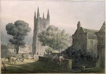 Pfarrkirche von Croydon, 1813